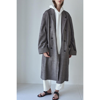 サンシー(SUNSEA)のLinen/Aspero Cotton Herringbone Coat(チェスターコート)