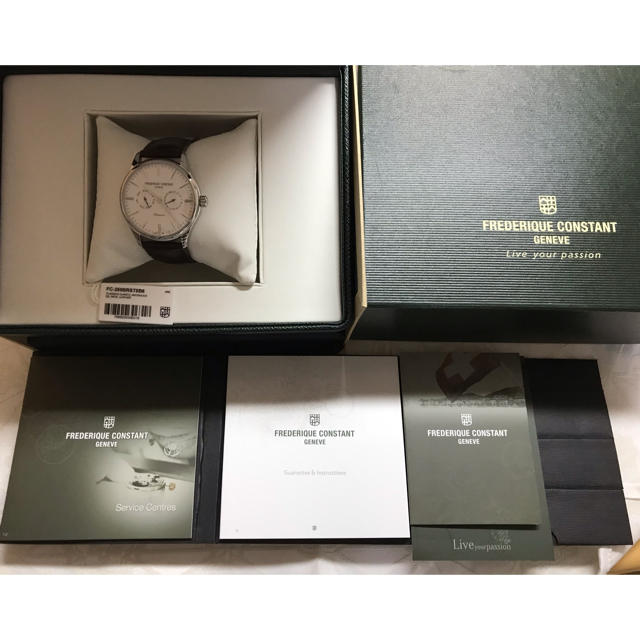 FREDERIQUE CONSTANT(フレデリックコンスタント)の【ほぼ新品】フレデリックコンスタント 腕時計　おまけ付き メンズの時計(腕時計(アナログ))の商品写真