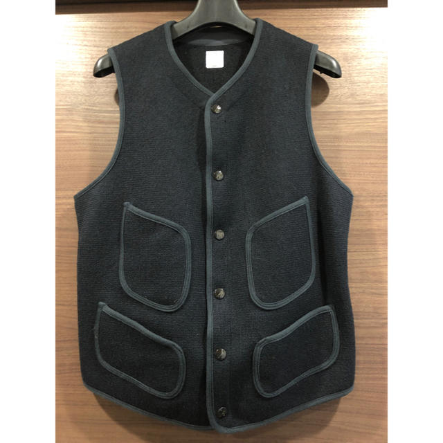 美品 ANATOMICA BB VEST #D.NAVY ビーチクロス ベスト www