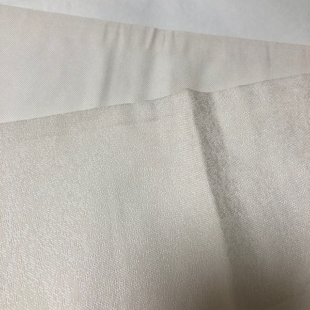 名古屋帯　正絹　白 レディースの水着/浴衣(帯)の商品写真