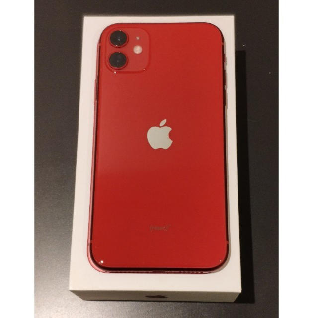 iPhone11 64GB Red 本体 SIMロック解除済 au