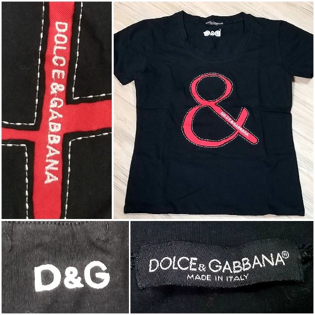 DOLCE&GABBANA(ドルチェアンドガッバーナ)の処分セール　DOLCE&GABBANAドルチェ&ガッバーナ　フロントロゴTシャツ レディースのトップス(Tシャツ(半袖/袖なし))の商品写真
