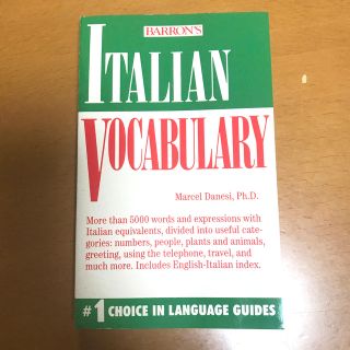 Italian vocabulary (洋書)