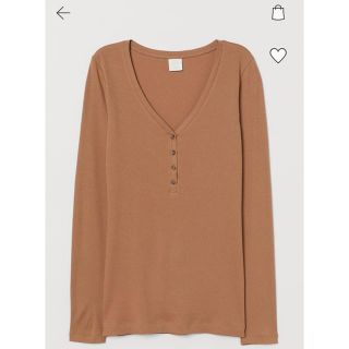 エイチアンドエイチ(H&H)のH&M リブトップス(カットソー(長袖/七分))