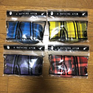 アベイシングエイプ(A BATHING APE)の4SET A BATHING APE フランネル チェック柄 トランクス(トランクス)