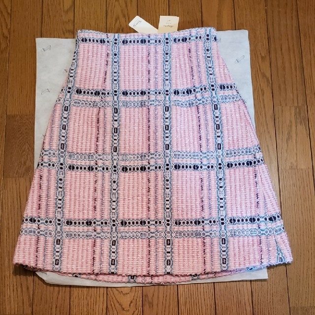 新品タグ付 マーリエ ツィードスカート - ひざ丈スカート