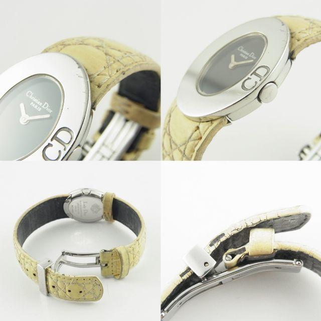 Christian Dior(クリスチャンディオール)のディオール D90-100 カナージュ アナログ クオーツ 腕時計 動作品 レディースのファッション小物(腕時計)の商品写真