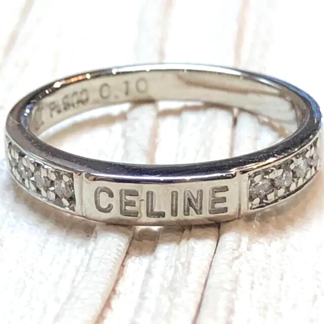 celine(セリーヌ)の【mamiy様専用】セリーヌ pt900 リング　9号　0.10ct レディースのアクセサリー(リング(指輪))の商品写真