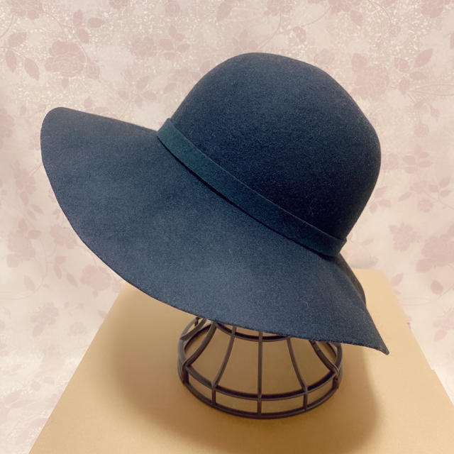 INGEBORG(インゲボルグ)のインゲボルグ　ハット　帽子　女優帽　黒 レディースの帽子(ハット)の商品写真