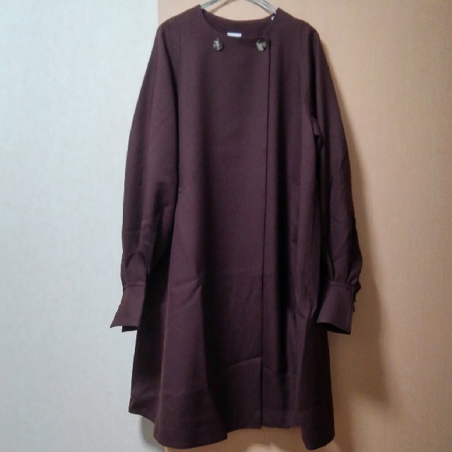 ELIN(エリン)】別注LADY NO COLLAR TRENCH COAT（ノーカラー