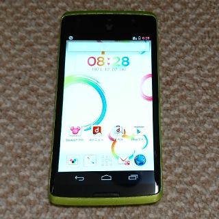 エヌティティドコモ(NTTdocomo)のドコモ Disney Mobile N-03E グリーン(スマートフォン本体)