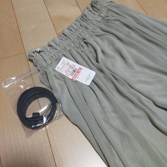 しまむら(シマムラ)のAYA様*ロングスカート　ミント　未使用 レディースのスカート(ロングスカート)の商品写真