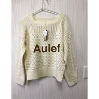 アウィーエフ(AuieF)の新品未使用　Auief アウィーエフ　セーター(ニット/セーター)