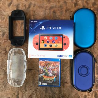 プレイステーションヴィータ(PlayStation Vita)の NANA様専用プレステ　Vita Wi-Fiモデル　ネオンオレンジ　美品‼️(携帯用ゲーム機本体)