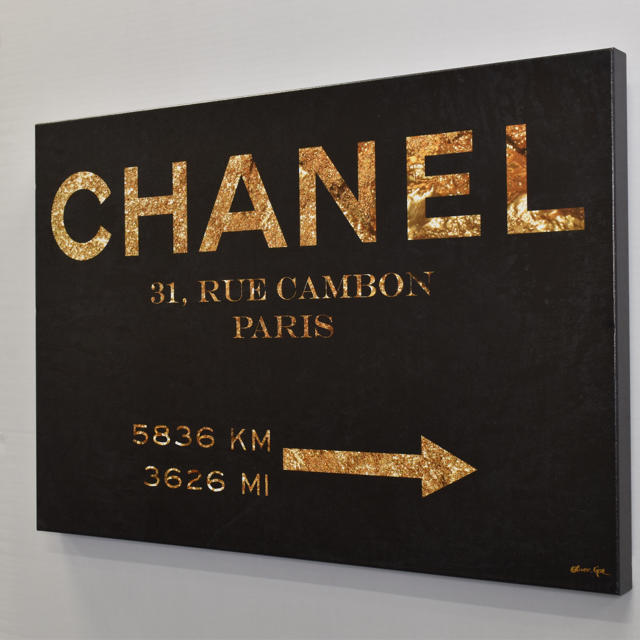 オリバーガル】【 CHANEL】COUTURE ROAD SIGN NIGHT - 絵画/タペストリー