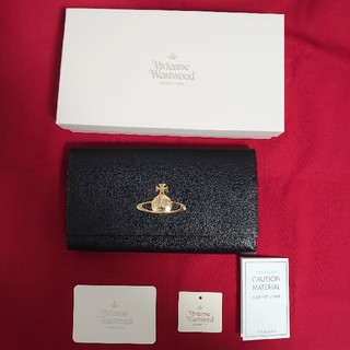 ヴィヴィアンウエストウッド(Vivienne Westwood)の新品未使用ヴィヴィアンウエストウッド長財布ブラック×ゴールド黒(財布)