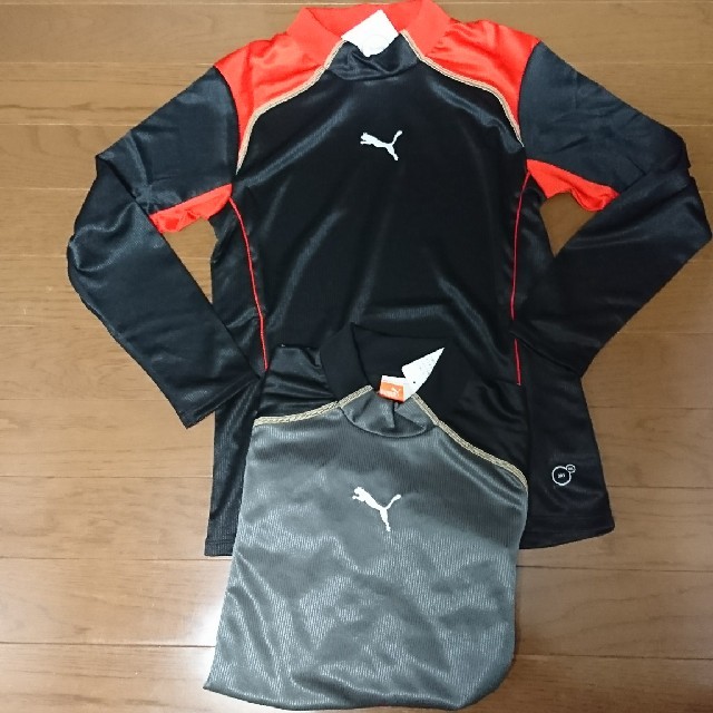 PUMA(プーマ)の新品 プーマ 長袖 プラクティスシャツ 二枚組 キッズ/ベビー/マタニティのキッズ服男の子用(90cm~)(Tシャツ/カットソー)の商品写真