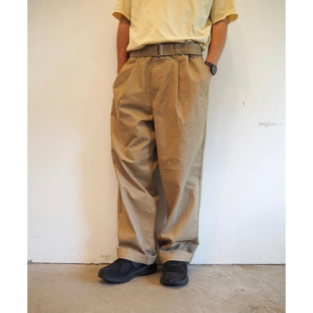 COMOLI(コモリ)のGraphpaper Military Cloth Belted Pants メンズのパンツ(チノパン)の商品写真