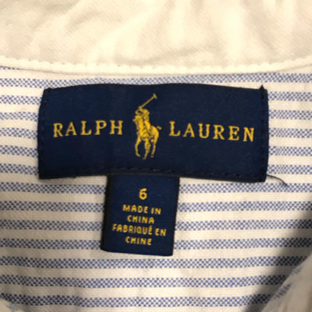 Ralph Lauren(ラルフローレン)のRalph Lauren ボーイズシャツ120センチ キッズ/ベビー/マタニティのキッズ服男の子用(90cm~)(Tシャツ/カットソー)の商品写真