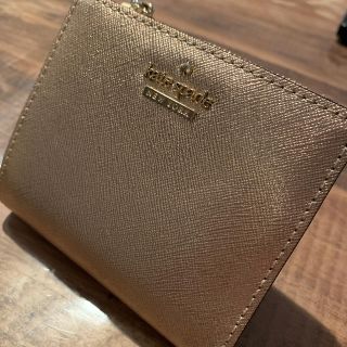 ケイトスペードニューヨーク(kate spade new york)のkate spade♤二つ折財布　ピンクキラキラ♡(財布)