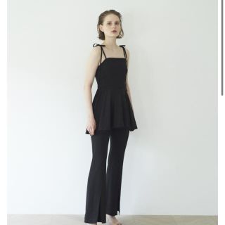 ロザリームーン(Rosary moon)のrosarymoon stretch flare pants 38(カジュアルパンツ)