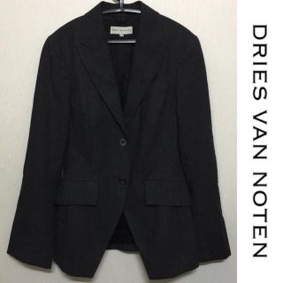 ドリスヴァンノッテン(DRIES VAN NOTEN)のDRIES VAN NOTEN テーラード ジャケット ストライプ ウール(テーラードジャケット)