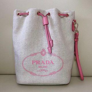 プラダ(PRADA)のPRADA キャンバス ポーチ 巾着 ミニ(その他)