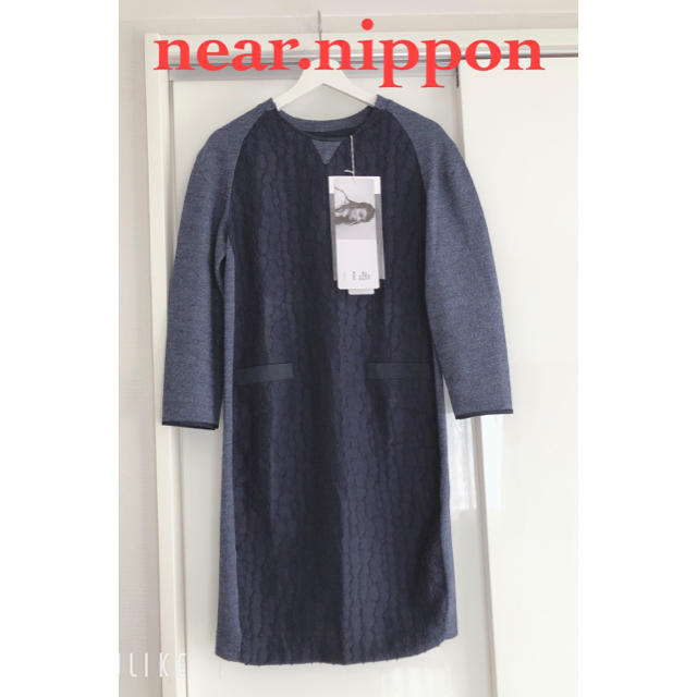 【新品未使用】near nippon ニアーニッポン ワンピース　ネイビー　紺