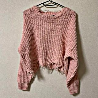 ベルシュカ(Bershka)のBershka ベルシュカ　ニット　ピンク　トップス　レディース　M(ニット/セーター)