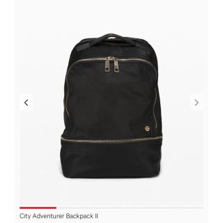 ルルレモン(lululemon)のlululemon バックパック City AdventurerⅡ 黒&ゴールド(リュック/バックパック)