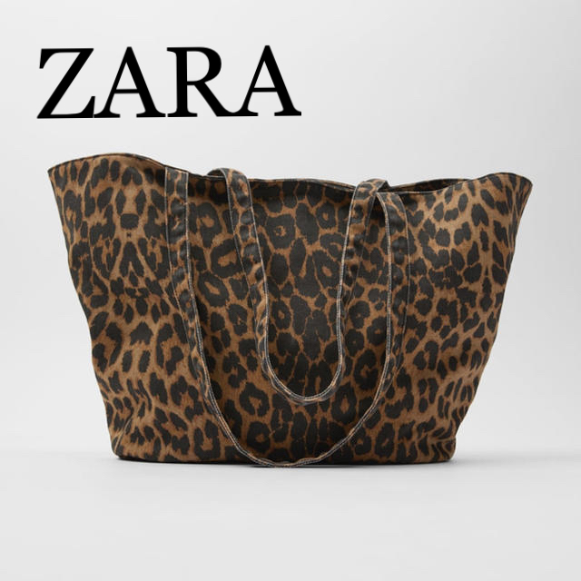 ZARA(ザラ)のZARA♡レオパード柄トートバッグ レディースのバッグ(トートバッグ)の商品写真