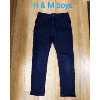 エイチアンドエム(H&M)のH&M BOYS チノパンツ　ネイビー(パンツ/スパッツ)