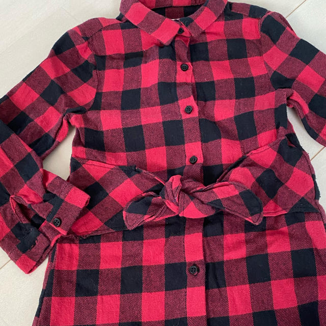 ZARA KIDS(ザラキッズ)のZARA kids チェックワンピース キッズ/ベビー/マタニティのキッズ服女の子用(90cm~)(ワンピース)の商品写真