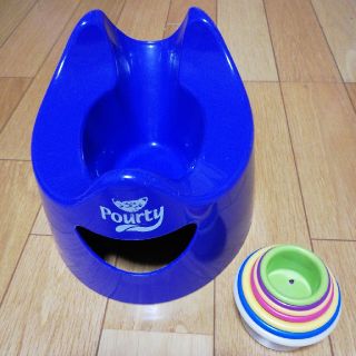 おまるのみに変更しました。　　紫　Pourty  (ベビーおまる)