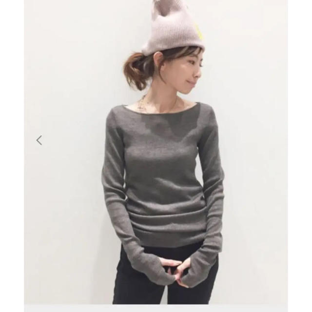 L'Appartement DEUXIEME CLASSE(アパルトモンドゥーズィエムクラス)のL'Appartement　Rib B/N Knit レディースのトップス(ニット/セーター)の商品写真