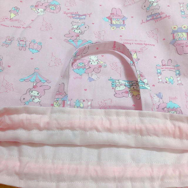 体操着袋　ピンク ハンドメイドのキッズ/ベビー(外出用品)の商品写真