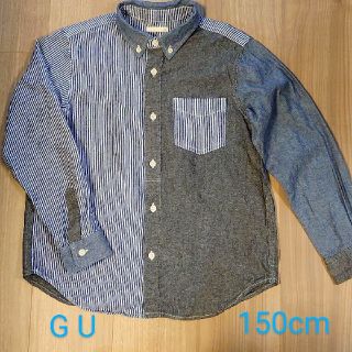 ジーユー(GU)のGU　デニムシャツ　140cm(ブラウス)