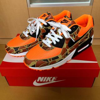 ナイキ(NIKE)のNIKE AIR MAX 90 DUCK CAMO オレンジ【28.5cm】(スニーカー)