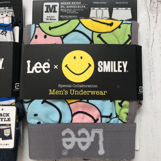 Lee(リー)の〓Lee×smiley〓新品　ボクサーパンツ2枚set   size M メンズのアンダーウェア(ボクサーパンツ)の商品写真