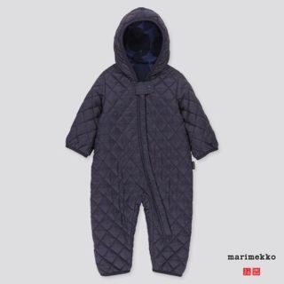 マリメッコ(marimekko)の海外限定 marimekko×ユニクロ カバーオール紺70 マリメッコ 新品(カバーオール)