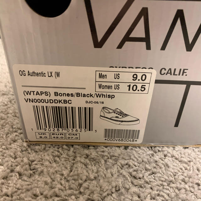 VANS VAULT(バンズボルト)のVANS WTAPS VAULT バンズ オーセンティック US9 27cm メンズの靴/シューズ(スニーカー)の商品写真