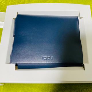 アイコス(IQOS)のiQOS3 レザーフォリオ　ネイビー(タバコグッズ)