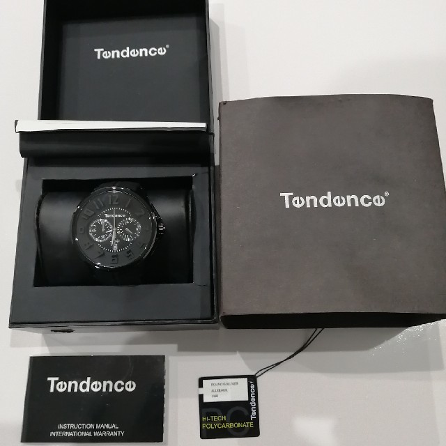 Tendence(テンデンス)のテンデンス腕時計　ラウンドガリバー　オールブラック メンズの時計(腕時計(アナログ))の商品写真