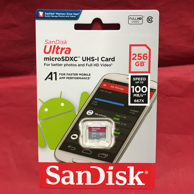 SanDisk(サンディスク)のSwitch対応 読込100MB/s SanDisk microSD 256GB スマホ/家電/カメラのPC/タブレット(PC周辺機器)の商品写真