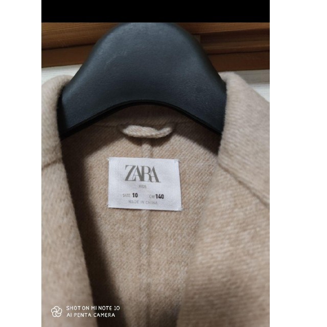 ZARA(ザラ)のZARAチェスターコート140サイズ新品 キッズ/ベビー/マタニティのキッズ服女の子用(90cm~)(ジャケット/上着)の商品写真