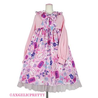 アンジェリックプリティー(Angelic Pretty)のGirly Sticker カットワンピース(ひざ丈ワンピース)