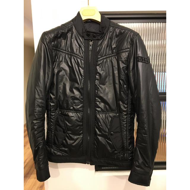 【・美品】DIESEL ライダース型薄手ダウンジャケット Sサイズ