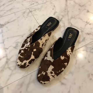 ザラ(ZARA)のZARA ハラコ　37(ミュール)