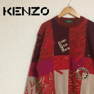 ケンゾー(KENZO)の【レア】KENZO GOLF ニット　派手　赤　ケンゾー(ニット/セーター)