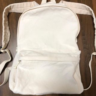 ムジルシリョウヒン(MUJI (無印良品))の再）最終値下げ！！☆無印良品 生成りリュック☆(リュック/バックパック)